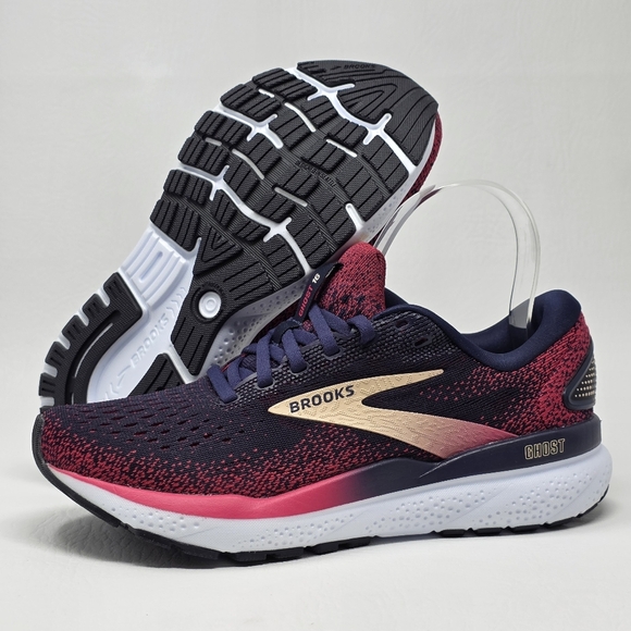 Brooks Ghost 16 Women Multicolor 1204071B422 Running Shoes Sneakers Size 6.5 New - Picture 1 of 9